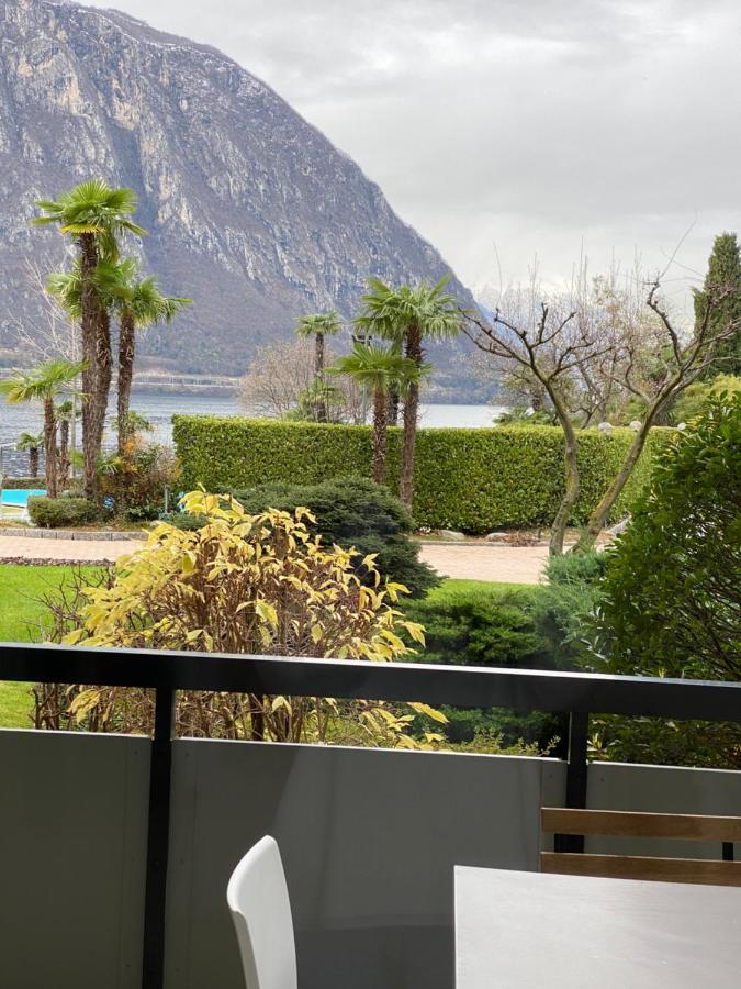 Holiday On The Lake Lugano Bissone Exteriör bild